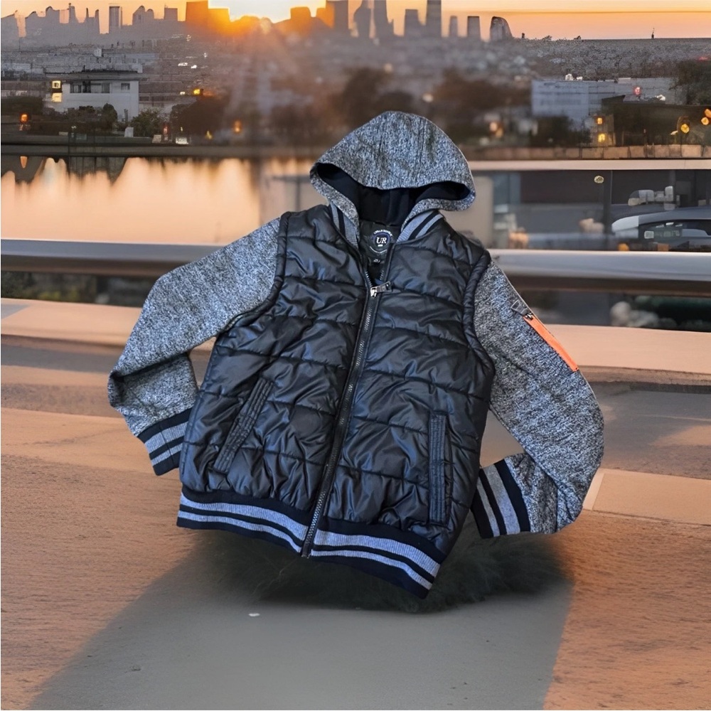 Boys Urban Republic Thick Plush Puffer Vest Jacket